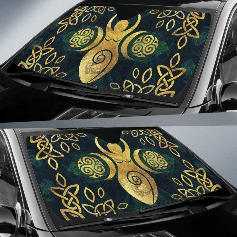 Goddess Moon Wicca Auto Sun Shades
