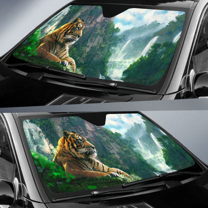 Cool Tiger Print Car Auto Sun Shades