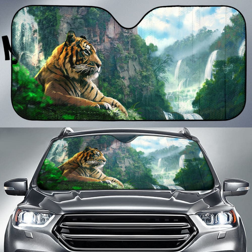 Cool Tiger Print Car Auto Sun Shades