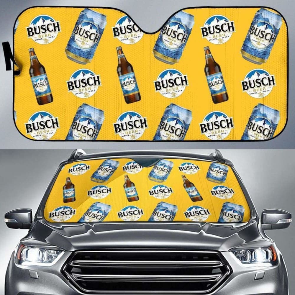 Busch Car Sun Shade Auto Sun Visor For Beer Lover