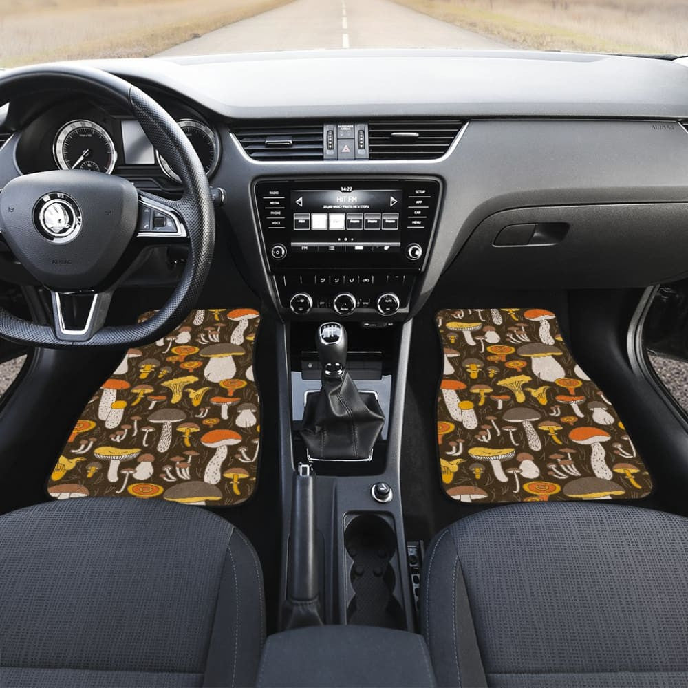 Pattern Print Mushroom Car Floor Mats