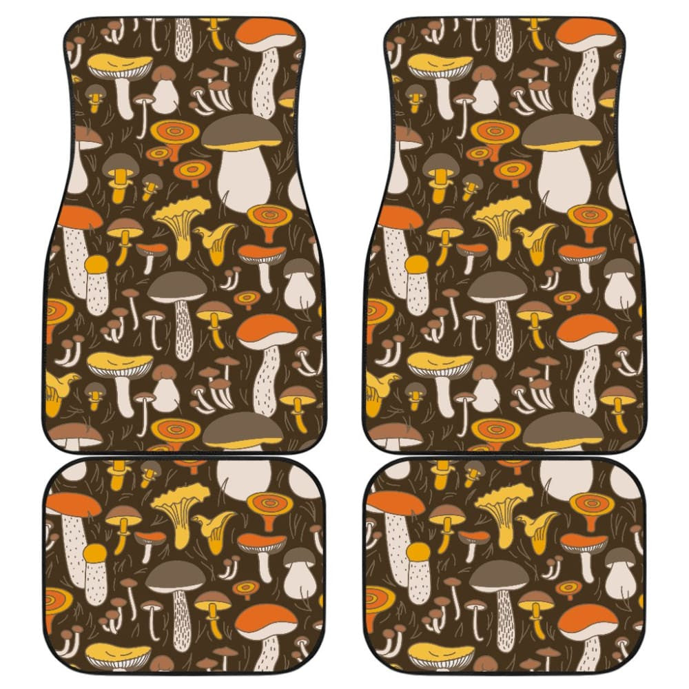 Pattern Print Mushroom Car Floor Mats