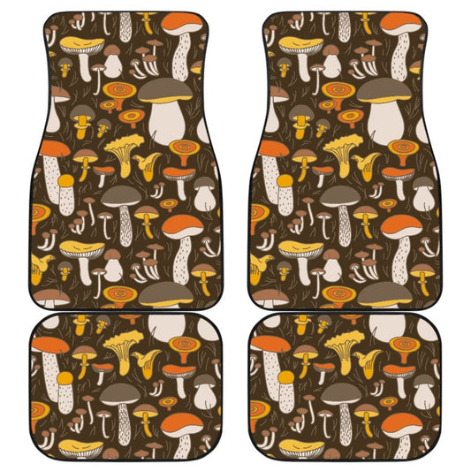 Pattern Print Mushroom Car Floor Mats