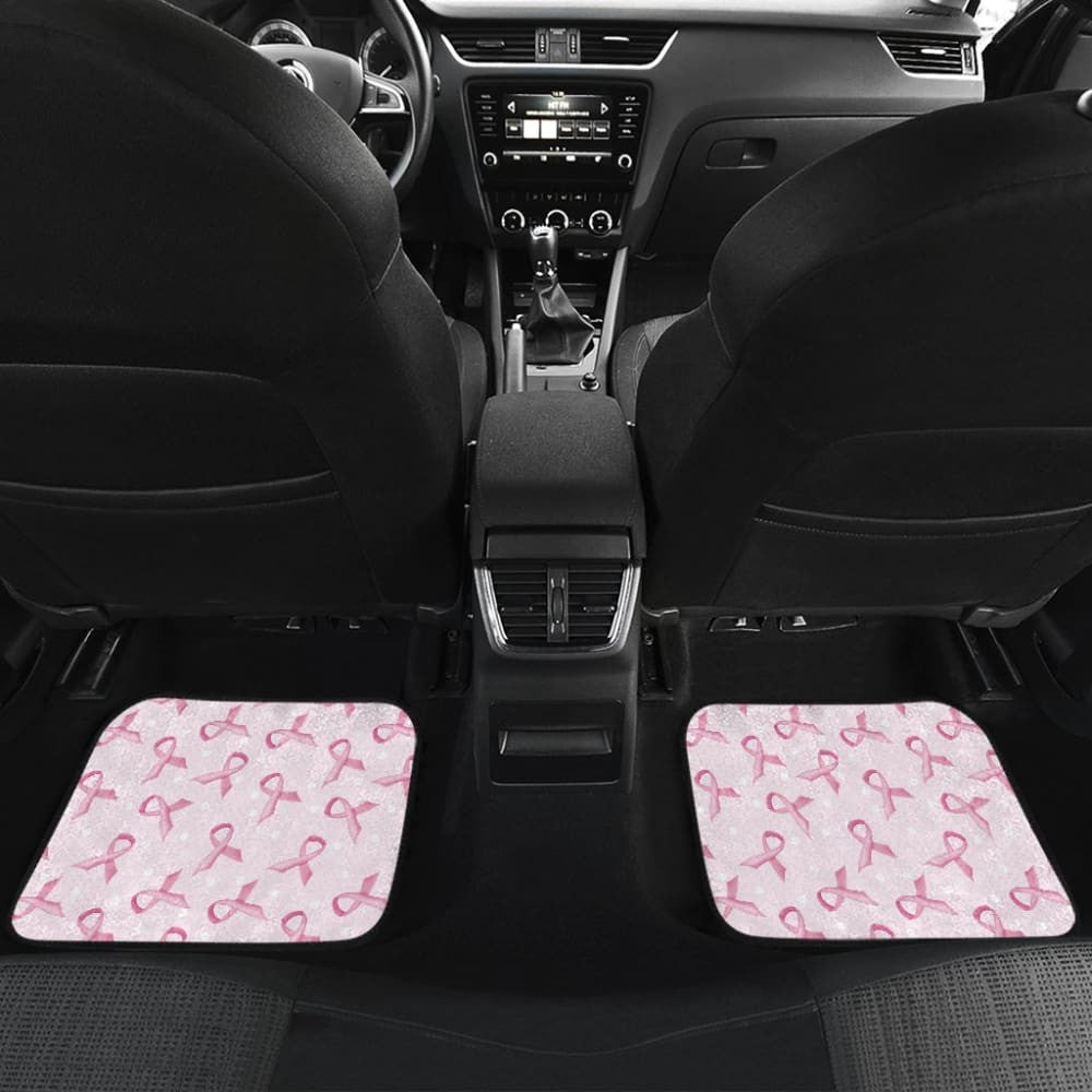 Car Floor Mats Pink Ribbon For Breast Cancer Awareness