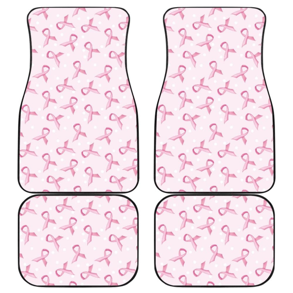 Car Floor Mats Pink Ribbon For Breast Cancer Awareness