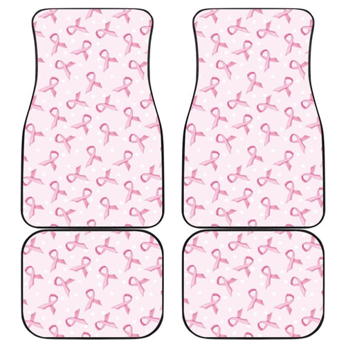 Car Floor Mats Pink Ribbon For Breast Cancer Awareness