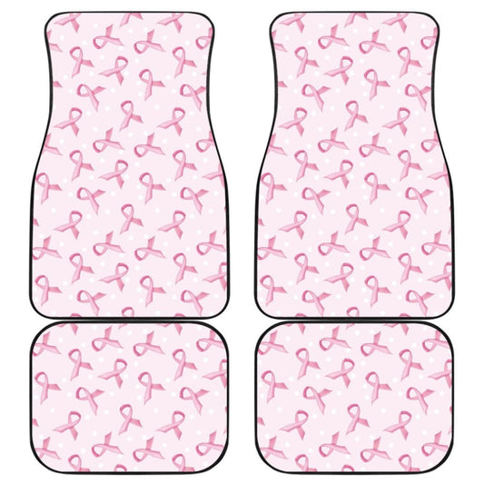 Car Floor Mats Pink Ribbon For Breast Cancer Awareness