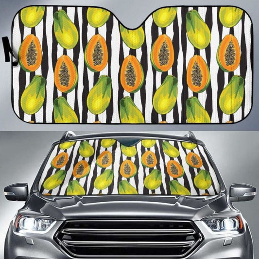 Papaya Design Pattern Car Auto Sun Shades