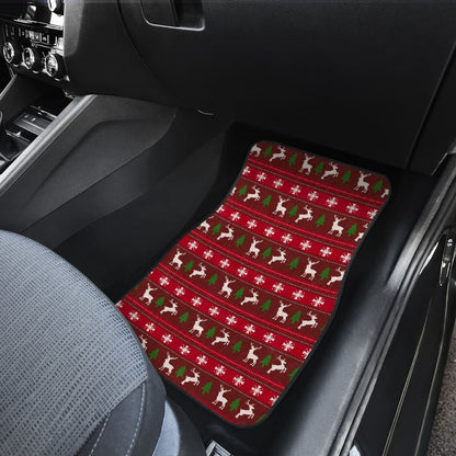 Ugly Christmas Reindeer Custom Car Decoration Car Floor Mats
