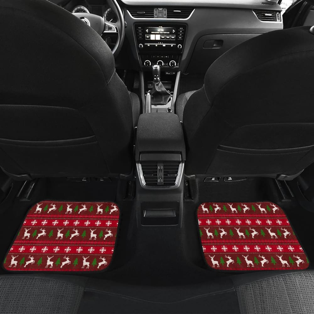 Ugly Christmas Reindeer Custom Car Decoration Car Floor Mats