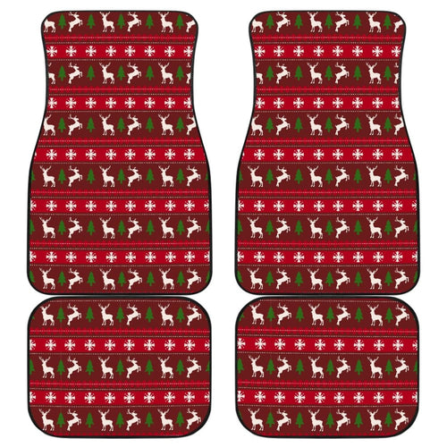 Ugly Christmas Reindeer Custom Car Decoration Car Floor Mats