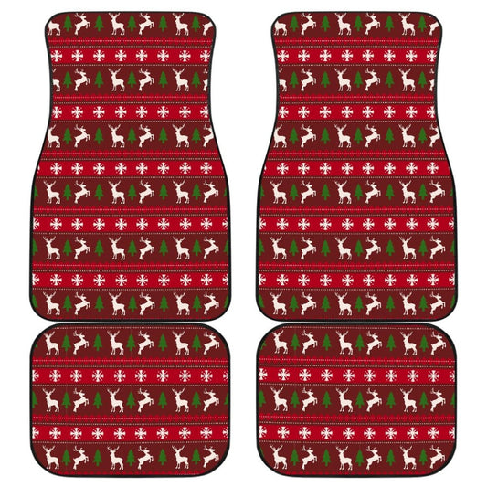 Ugly Christmas Reindeer Custom Car Decoration Car Floor Mats