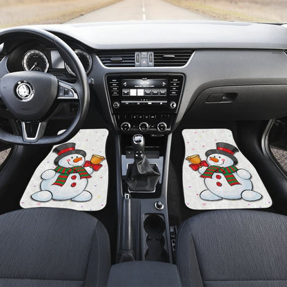 Christmas Happy Night Snowman Ring The Xmas Bell Car Floor Mats