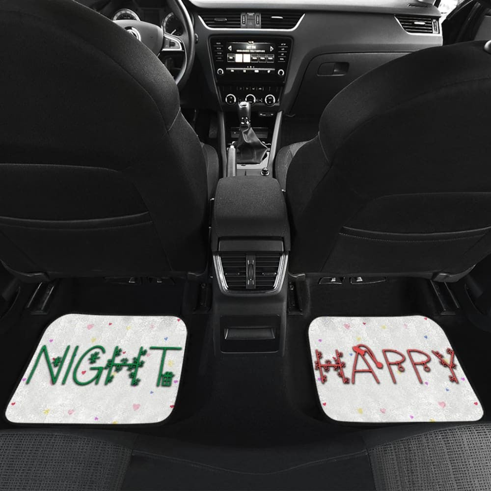 Christmas Happy Night Snowman Ring The Xmas Bell Car Floor Mats