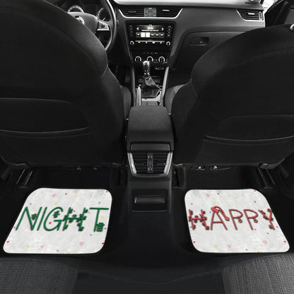 Christmas Happy Night Snowman Ring The Xmas Bell Car Floor Mats