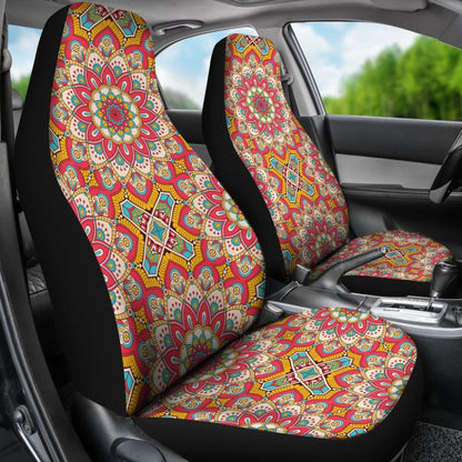 Colorful Mandala Star Print Car Seat Covers