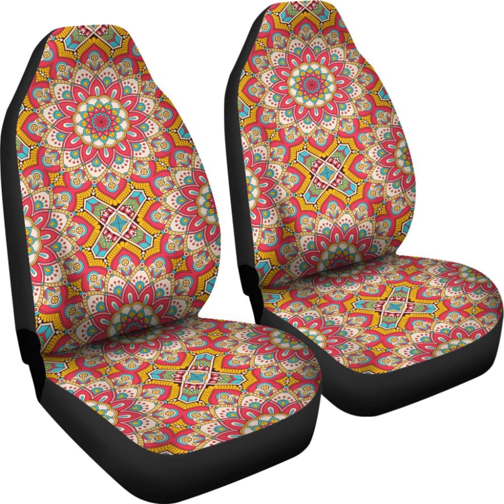 Colorful Mandala Star Print Car Seat Covers