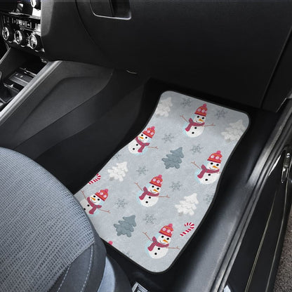 Snowman Pattern Car Floor Mats Auto Accessories