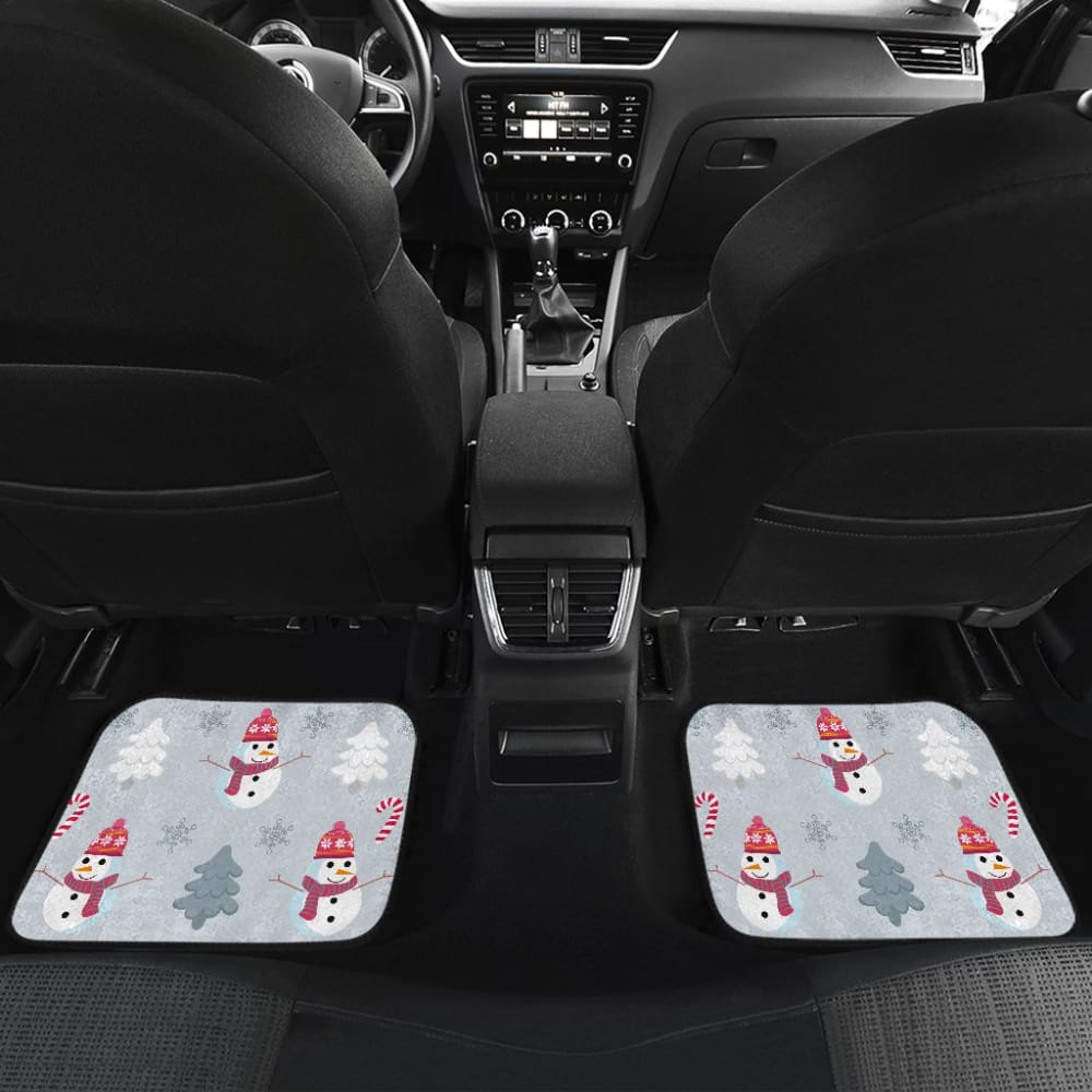 Snowman Pattern Car Floor Mats Auto Accessories