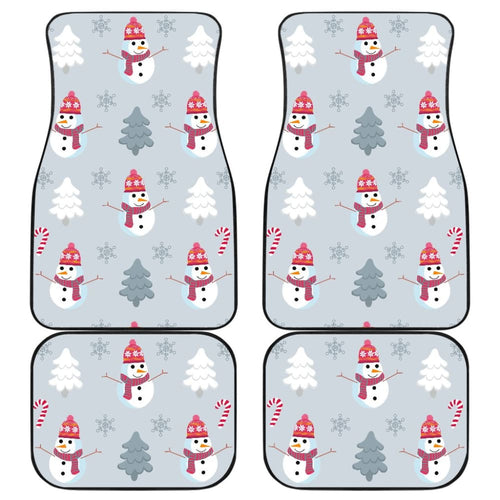 Snowman Pattern Car Floor Mats Auto Accessories