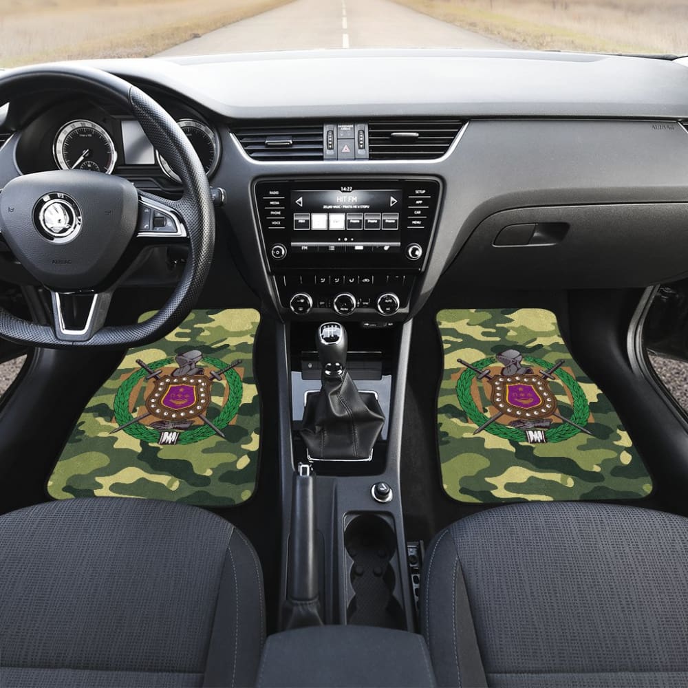 Amazing Green Camouflage Omega Psi Phi Car Floor Mats