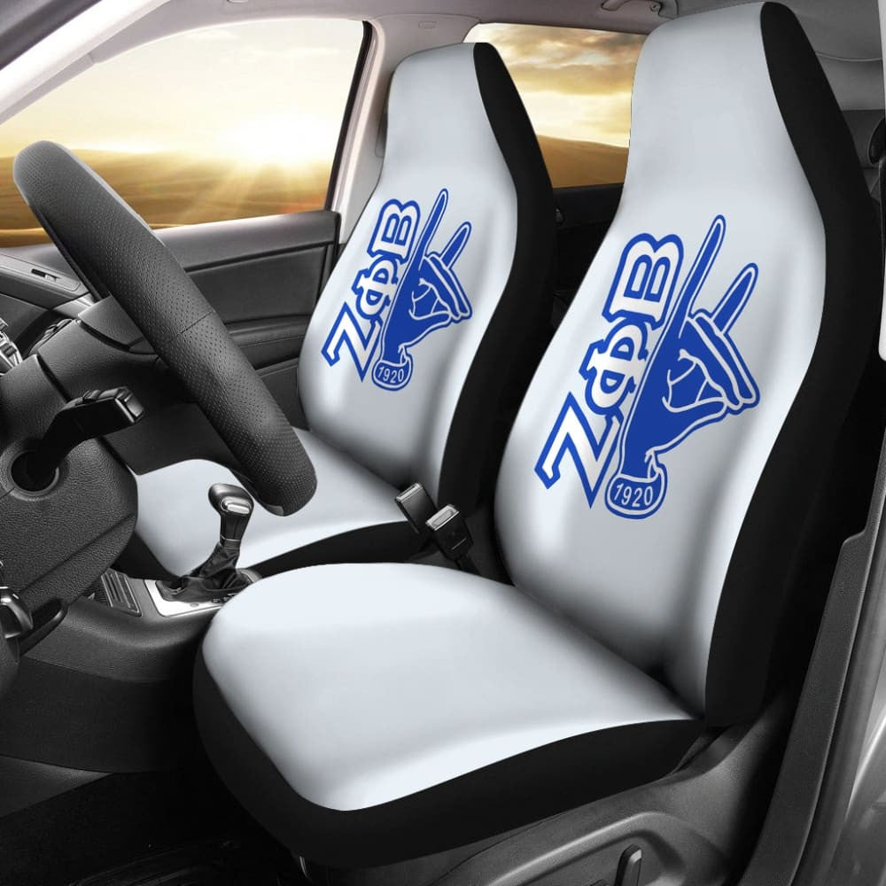 Custom Print Automobiles Car Seat Covers Zeta Phi Beta
