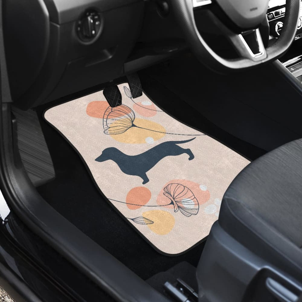 Girly Dachshund Happy Moments Car Floor Mats