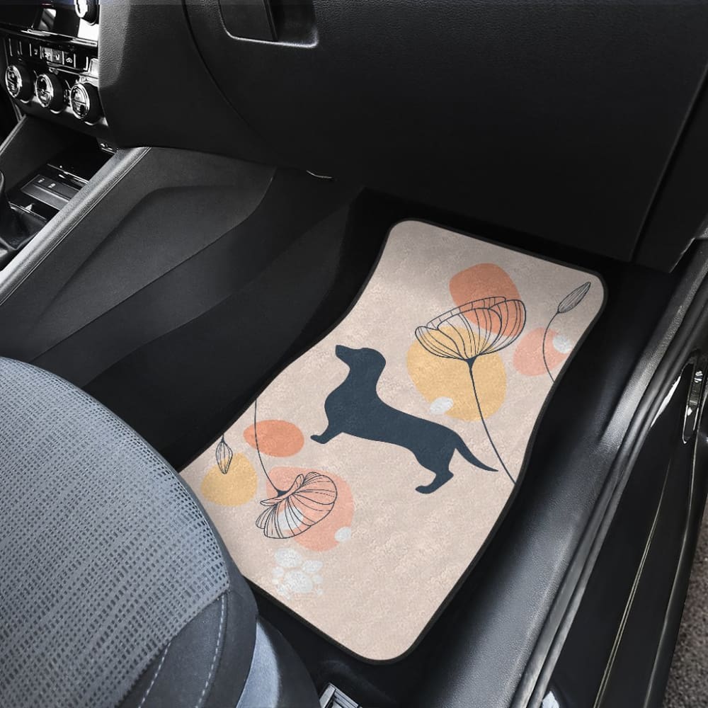 Girly Dachshund Happy Moments Car Floor Mats