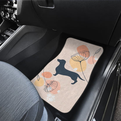 Girly Dachshund Happy Moments Car Floor Mats