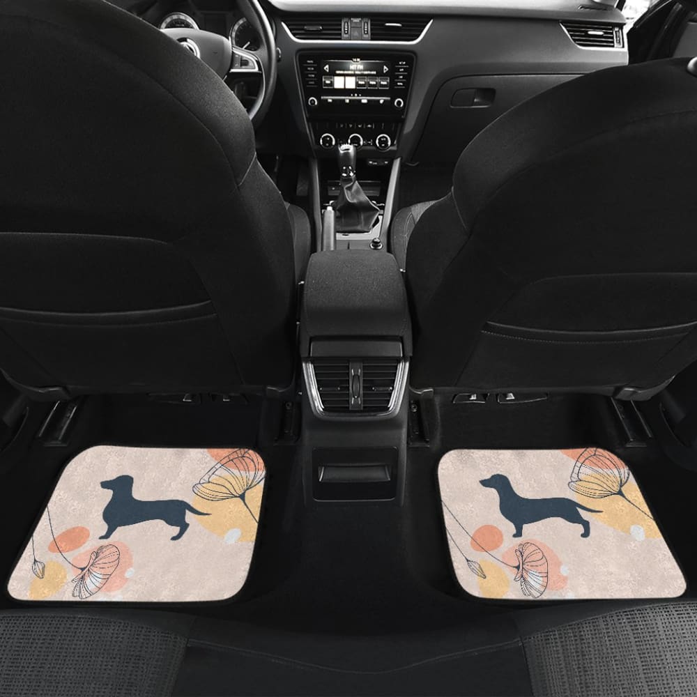 Girly Dachshund Happy Moments Car Floor Mats