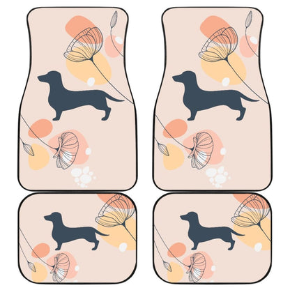 Girly Dachshund Happy Moments Car Floor Mats