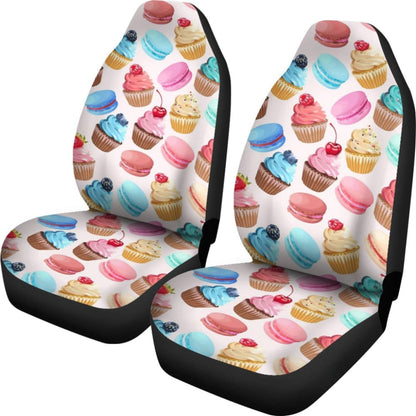 Sweet Cake Pattern Print Car Seat Covers