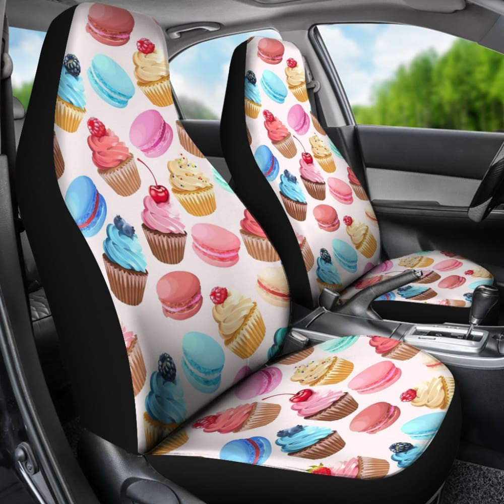 Sweet Cake Pattern Print Car Seat Covers