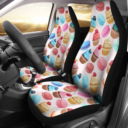 Sweet Cake Pattern Print Car Seat Covers
