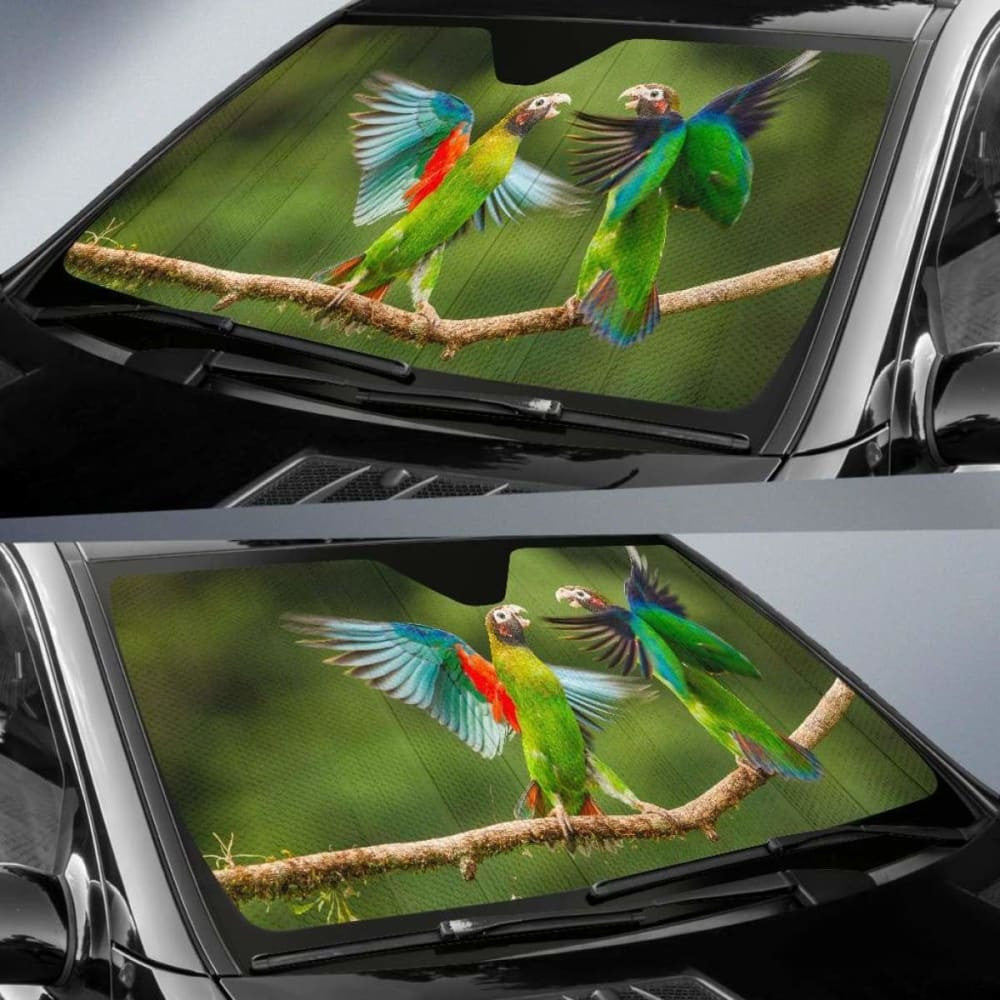 Parrots Love Birds Wings HdK Car Sun Shade