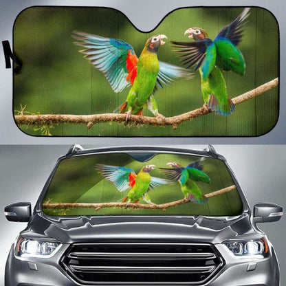 Parrots Love Birds Wings HdK Car Sun Shade