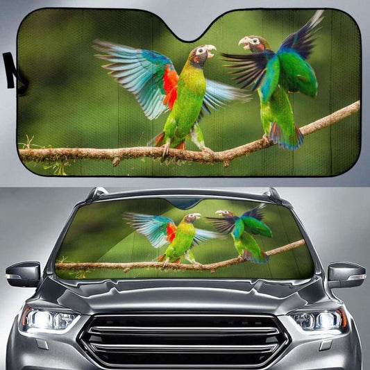 Parrots Love Birds Wings HdK Car Sun Shade