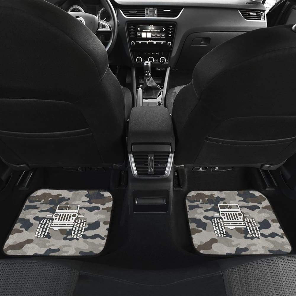 Blue Camouflage Color Army Green Jeep Car Floor Mats