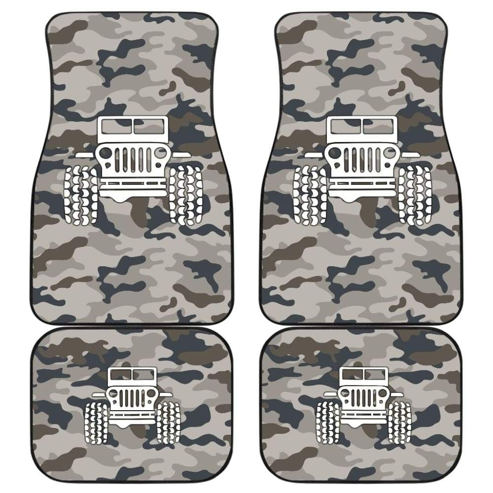 Blue Camouflage Color Army Green Jeep Car Floor Mats