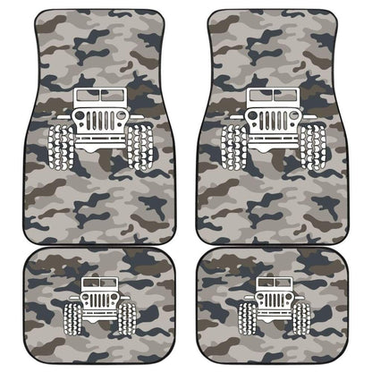 Blue Camouflage Color Army Green Jeep Car Floor Mats