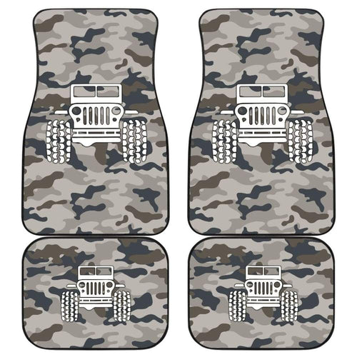 Blue Camouflage Color Army Green Jeep Car Floor Mats