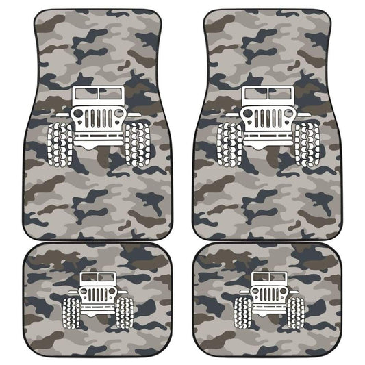 Blue Camouflage Color Army Green Jeep Car Floor Mats