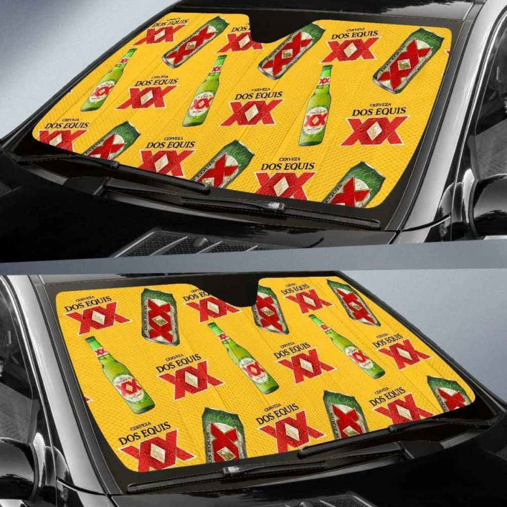 Dos Equis Car Sun Shade Auto Sun Visor For Beer Lover