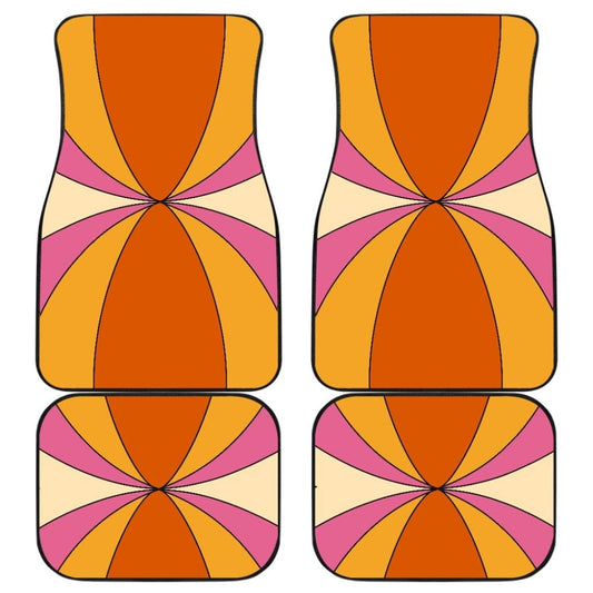 Retro Colors Car Floor Mats