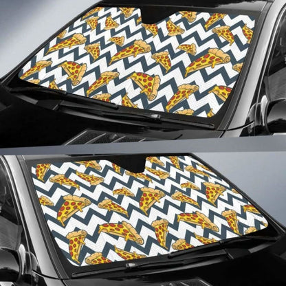Pizza Design Pattern Car Auto Sun Shades