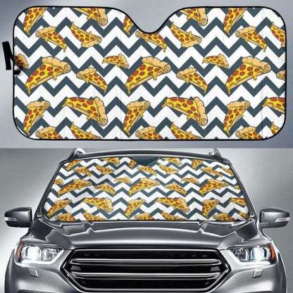 Pizza Design Pattern Car Auto Sun Shades