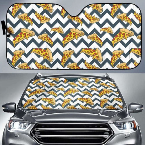Pizza Design Pattern Car Auto Sun Shades