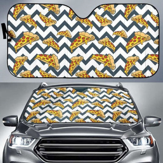 Pizza Design Pattern Car Auto Sun Shades