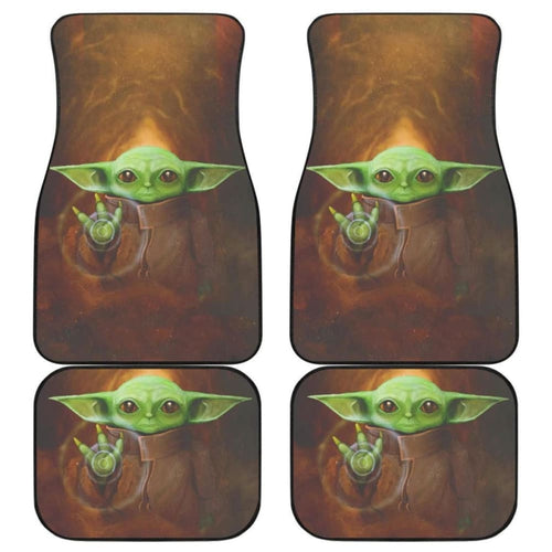 Baby Yoda Car Floor Mats Car Decor Mandalorian Idea