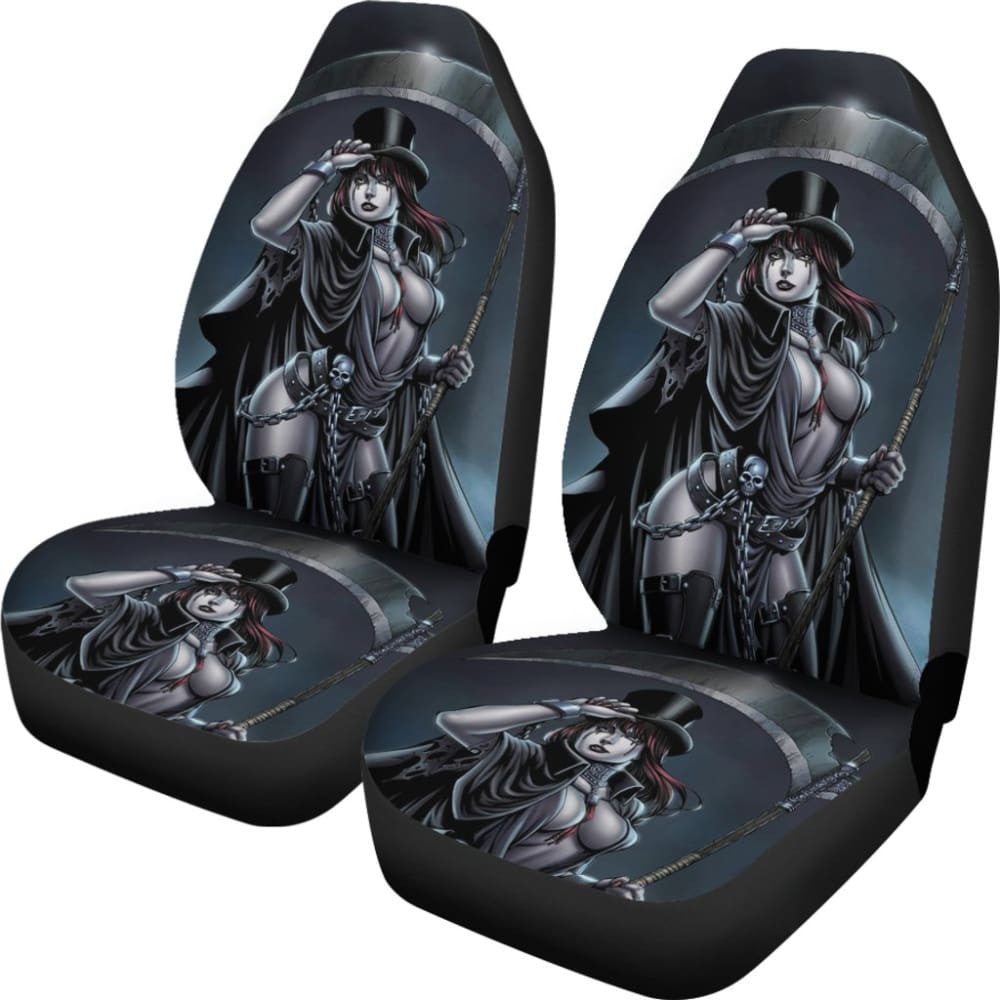 Can Not Escape From Dark Queen Grim Reaper Car Seat Covers